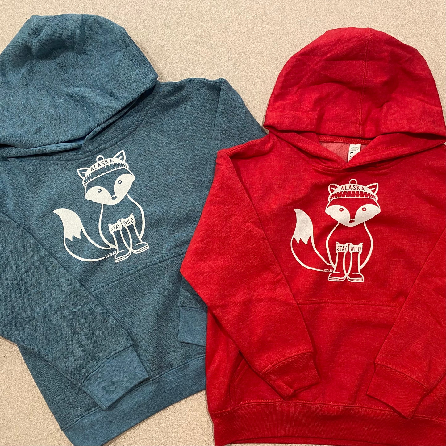 “Stay Wild” Alaska Fox Toddler & Youth Hoodie