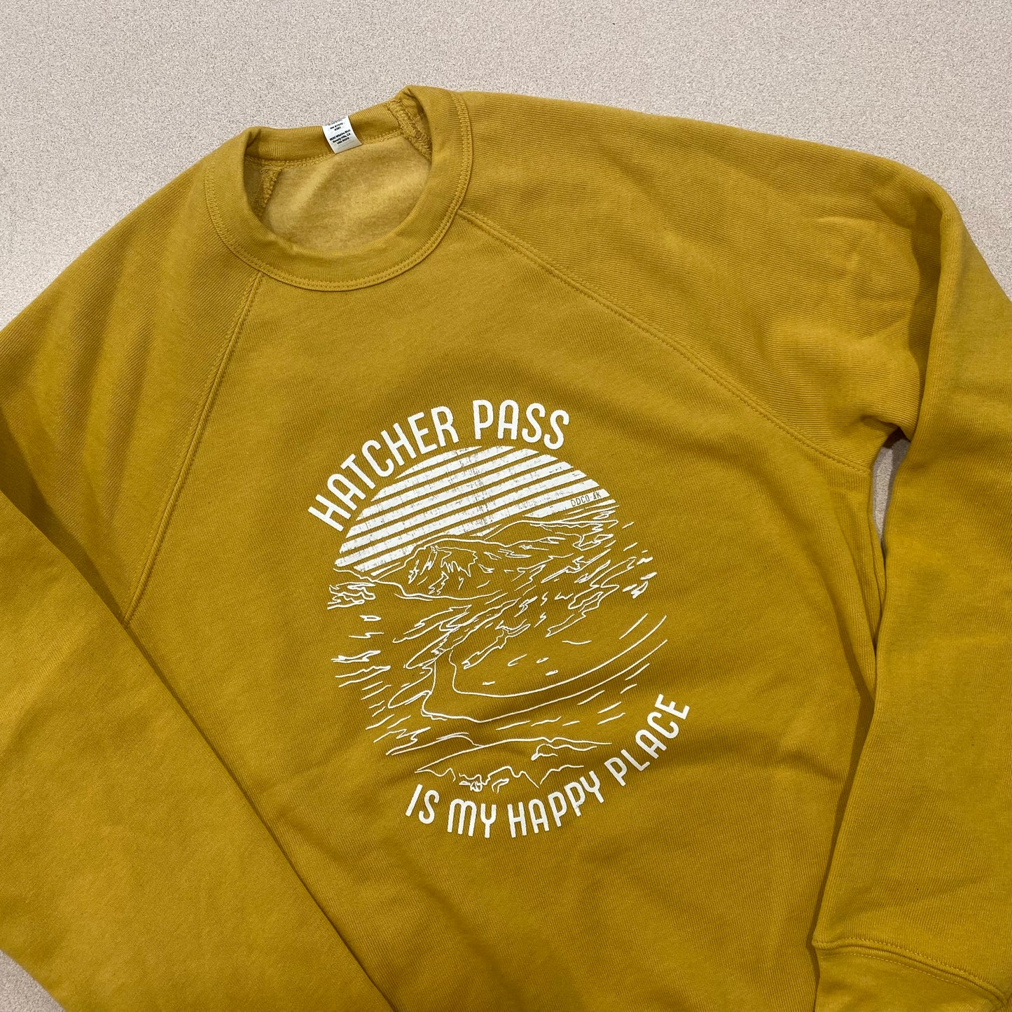 “Hatcher Pass is my Happy Place” Crewneck