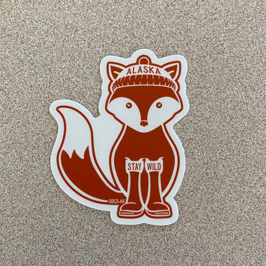 Fox “Stay Wild” Sticker