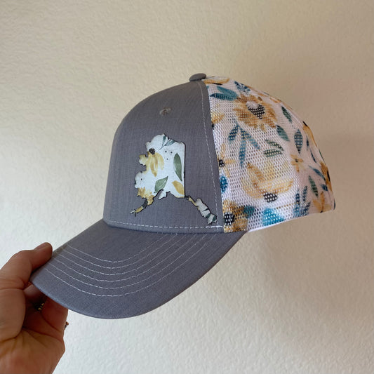 Alaska Floral Patch Hat