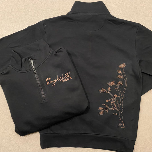 Raven & Birch “Stay Wild” Quarter Zip