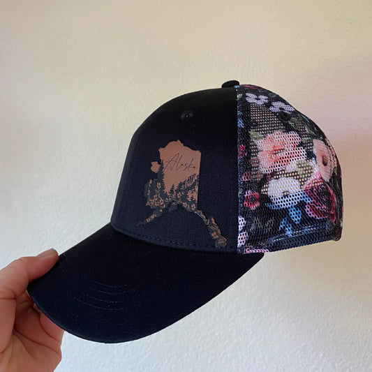 Alaska Wildflower Floral Hat