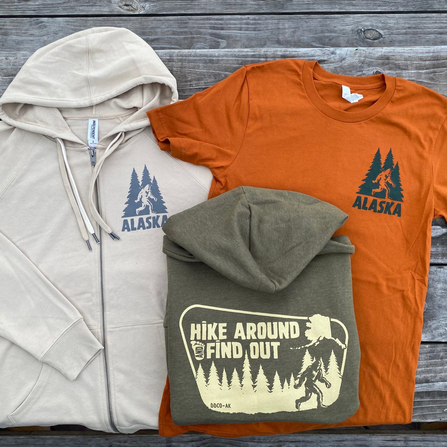 AK Bigfoot “Hike Around & Find Out” T-Shirt