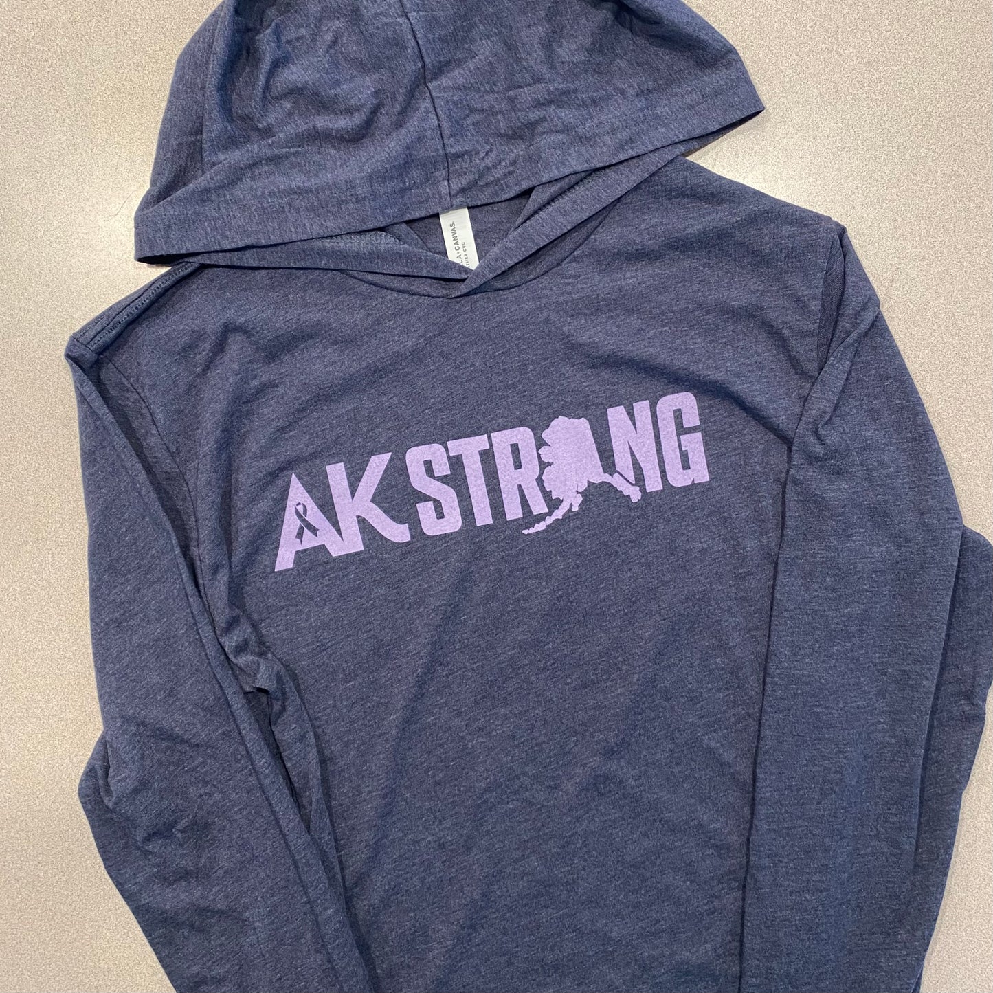 AK Strong Long Sleeve Hooded T-Shirt