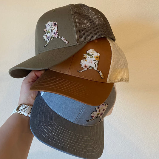 Alaska Floral Patch Hat