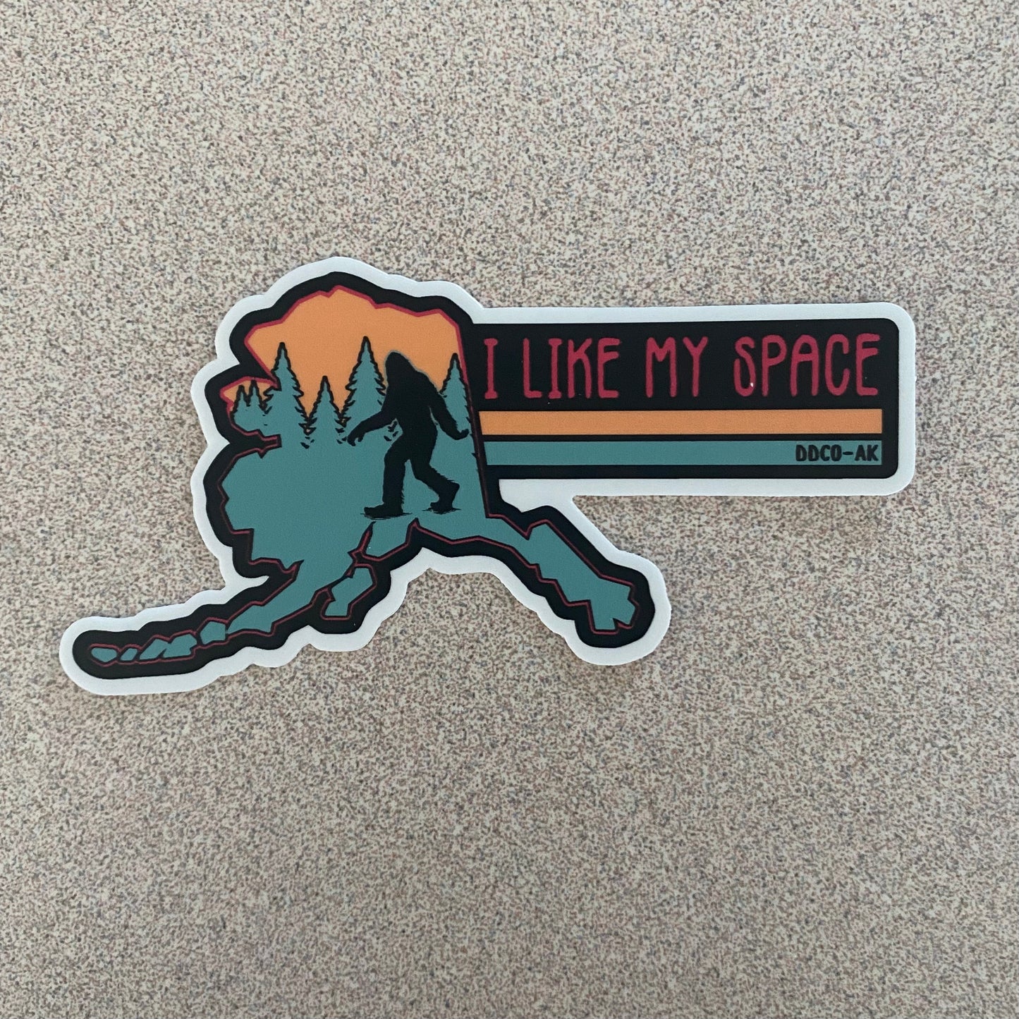 AK Bigfoot “I Like My Space” Sticker