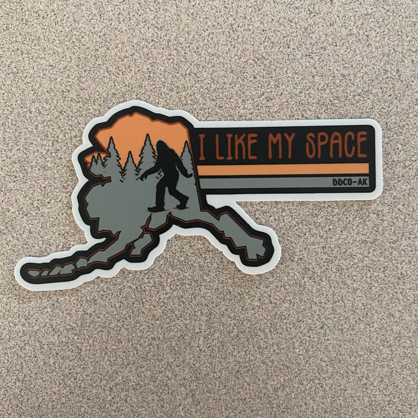 AK Bigfoot “I Like My Space” Sticker