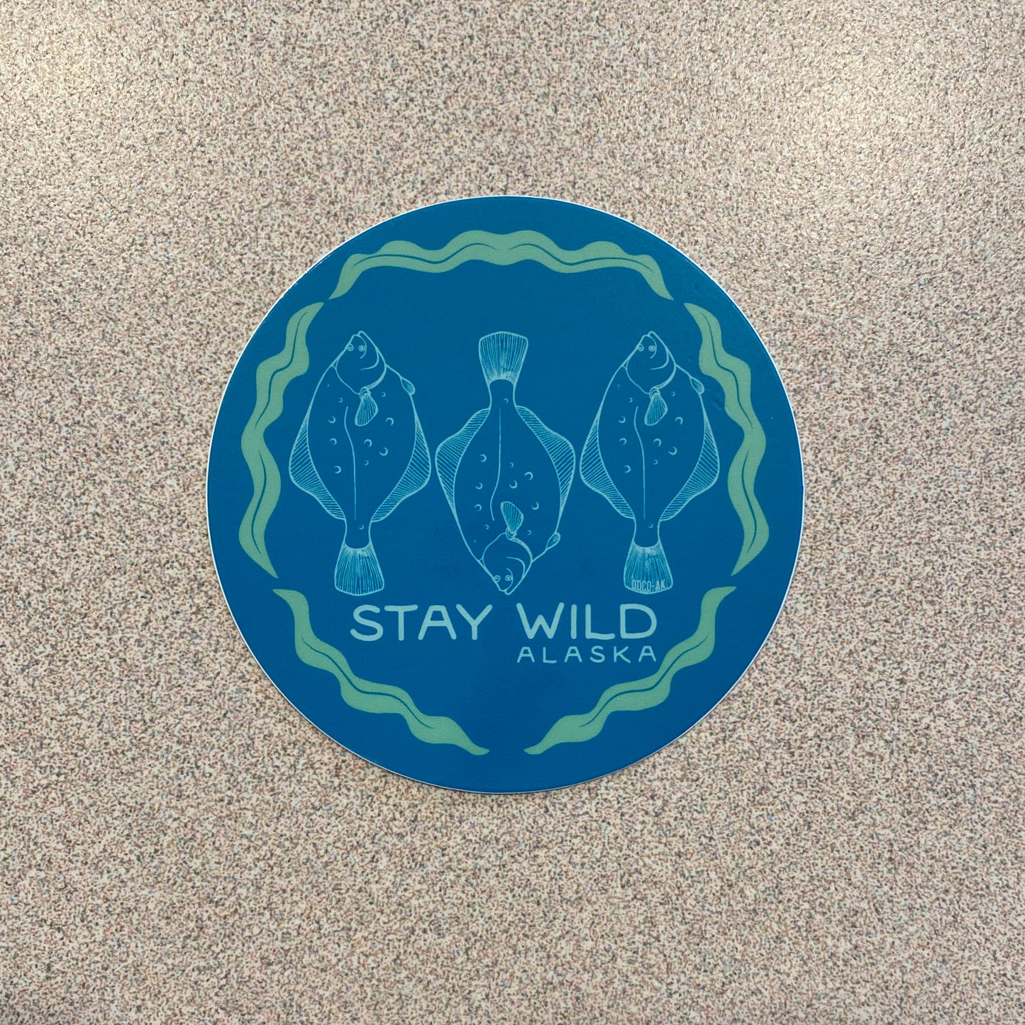 Halibut & Sea Kelp “Stay Wild” Sticker