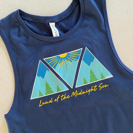 ON SALE: “Land of the Midnight Sun" Women’s Muscle Tank (M-XL available)