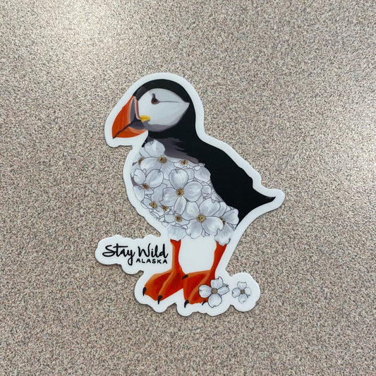 Puffin & Dogwood “Stay Wild” Sticker