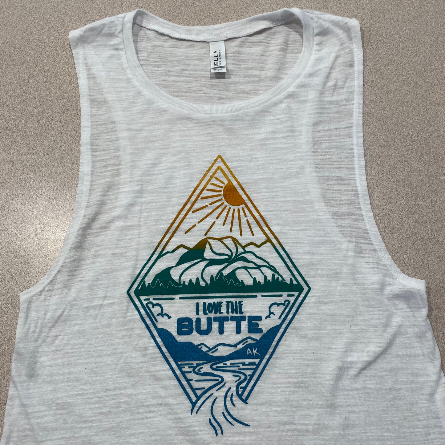 ON SALE: “I Love the Butte" Women’s Muscle Tank (XL available)